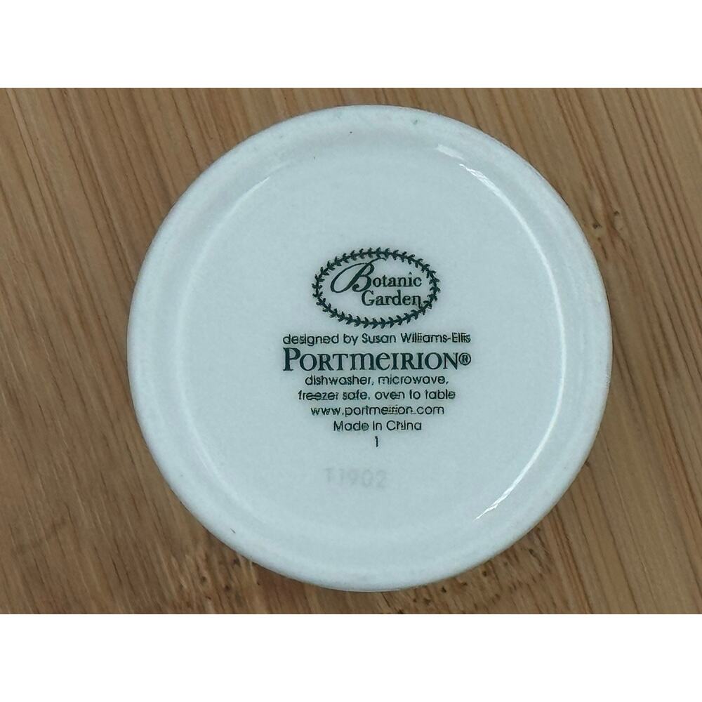 Portmeirion Botanic Garden Basil Spice Jar Canister w Lid Butterfly Floral - Picture 5 of 5